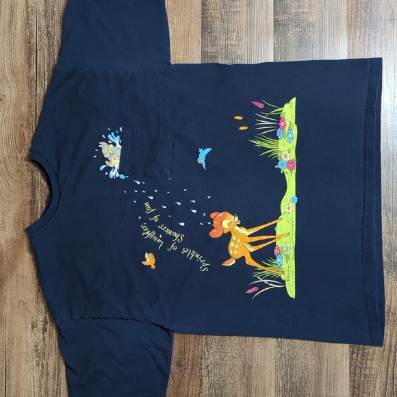 Vintage Disney Classics Jerry Leigh Bambi and Thumper T-shirt Size Large in Blue - Picture 1 of 9